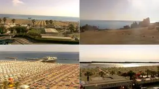 Zdjęcia z monitoringu na włoskich plażach