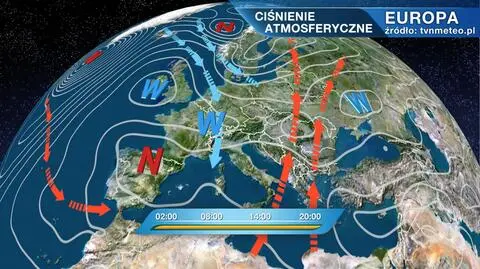 Ciśnienie atmosferyczne nad Europą