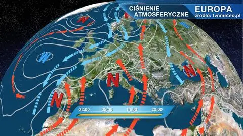 Ciśnienie atmosferyczne nad Europą