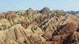 Góry w prowincji Gansu