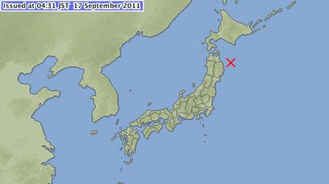 6,3 stopnia w skali Richtera. Ziemia w Japonii znów się trzęsie