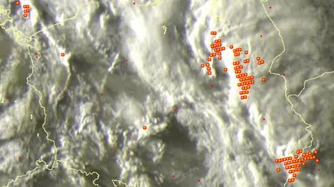 Burze nad Polską o godz. 20.05