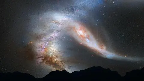 Andromeda na kursie kolizyjnym z Drogą Mleczną