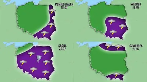 Ostatnie burze: miesięczna norma w cztery dni