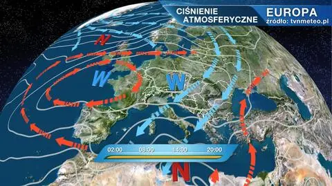 Ciśnienie atmosferyczne nad Europą