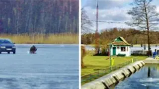 Na jeziorze Bełdany wciąż utrzymuje się lód