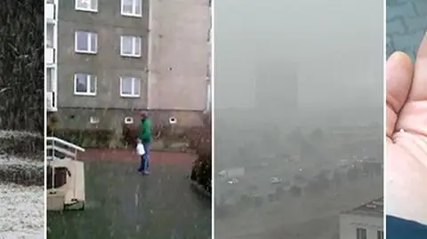 Czwartek z opadami. Sypał śnieg i krupa śnieżna