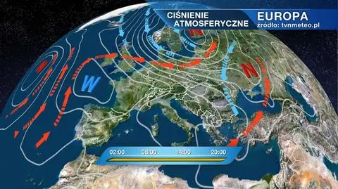 Sytuacja baryczna nad Europą