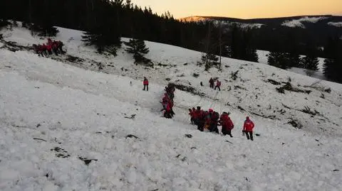 Lawina w czeskich Karkonoszach. Długa na kilometr