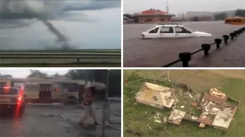 Pechowy rok w Czelabińsku: najpierw meteoryty, teraz powódź i trąba powietrzna