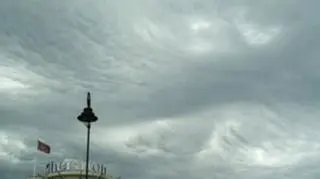 Niezwykłe chmury nad Warszawą