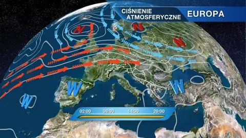 Sytuacja baryczna nad Europą