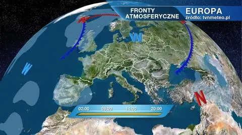 Fronty atmosferyczne nad Europą