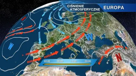 Sytuacja baryczna nad Europą