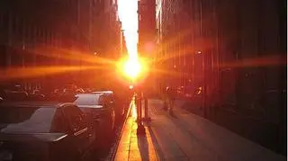 Tak wygląda "Manhattanhenge"