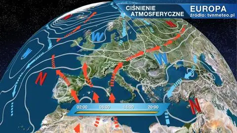 Ciśnienie atmosferyczne nad Europą