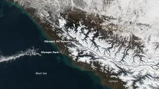W samym Soczi śniegu brak, ale olimpijskie stoki są białe