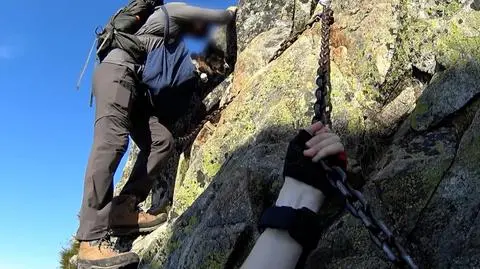 Zabrał psa na Orlą Perć. "Ma całe łapy we krwi. Robi mu pan krzywdę!"