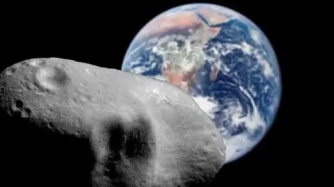 Artystyczna wizja asteroidy bliskiej Ziemi