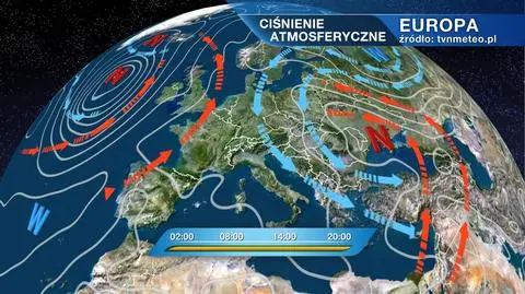 Sytuacja baryczna nad Europą