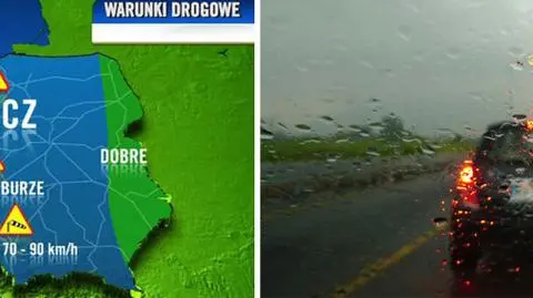 Niż George utrudni jazdę kierowcom