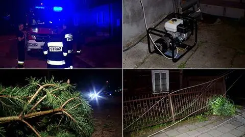 Zalane domy, brak prądu. Krajobraz po nawałnicach