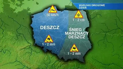 Warunki na drogach są trudne