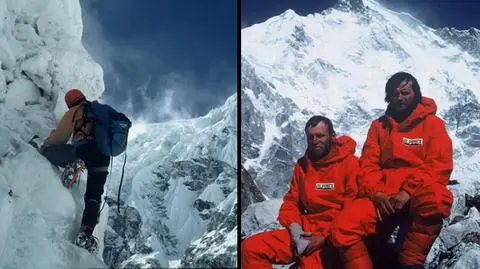 Pawlikowski i Berbeka po zdobyciu Czo Oju