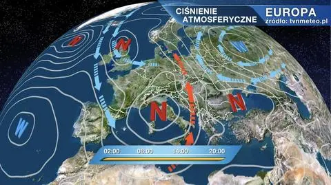 Ciśnienie atmosferyczne w Europie