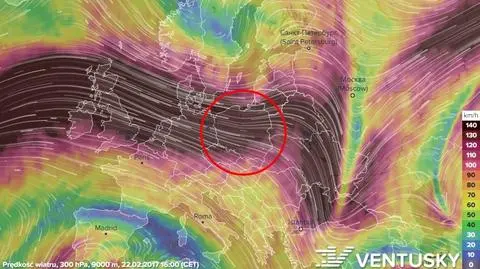 Jet stream jest nad Polską