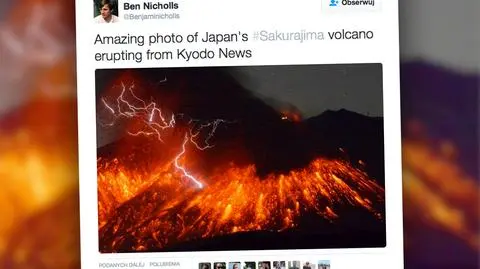 W Japonii wybuchł wulkan
