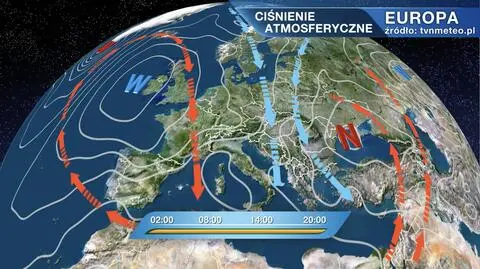 Ciśnienie atmosferyczne nad Europą