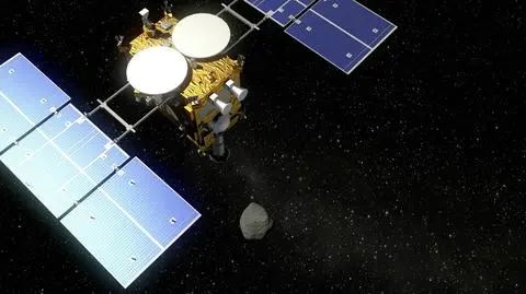 Wizualizacja lądowania Hayabuzy 2 na Ryugu