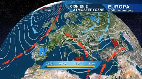 Ciśnienie atmosferyczne nad Europą