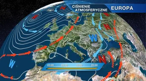 Sytuacja baryczna nad Europą