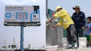 Ten billboard jest inny niż wszystkie - nie dlatego, że reklamuje coś niezwykłego lub jego kształt różni się diametralnie od pozostałych, jakich pełno na całym świecie. Jest prostokątny, przeciętnych rozmiarów. Mimo to, jest wyjątkowy, ponieważ... produkuje pitną wodę. Z powietrza.