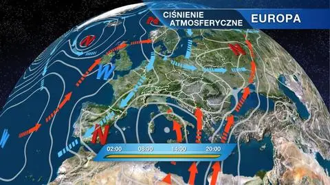 Sytuacja baryczna nad Europą