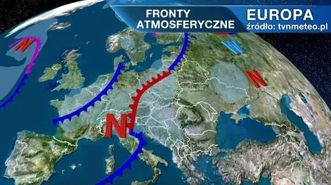 Fronty atmosferyczne nad Europą