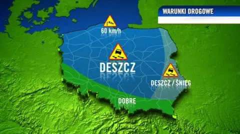 Trudno będzie się jeździć po drogach niemal w całym kraju