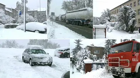 Zima na wiosnę. Gimnazjaliści jechali na egzamin, utknęli w zaspie 