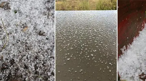 Wygląda jak grad, ale nim nie jest. Co wyleciało z chmury burzowej?