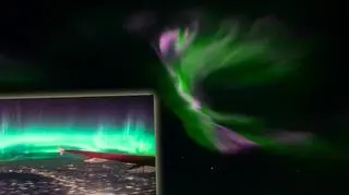 Zorza polarna nad Kanadą