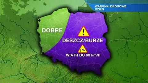 Deszcz i burze mogą pojawić się w centrum i na wschodzie