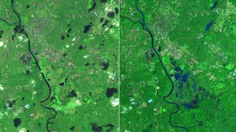 Powódź w Karolinie Południowej widoczna nawet z kosmosu