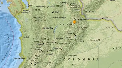 Trzęsienie ziemi o sile 6,2 stopni w Kolumbii. Zadrżała także Bogota