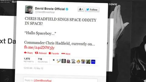 "Przejmująca wersja, piękne wykonanie". David Bowie odpowiada Hadfieldowi