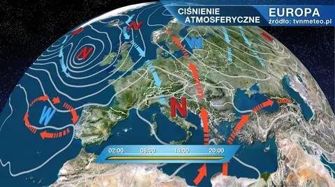 Napływa umiarkowanie ciepłe powietrze