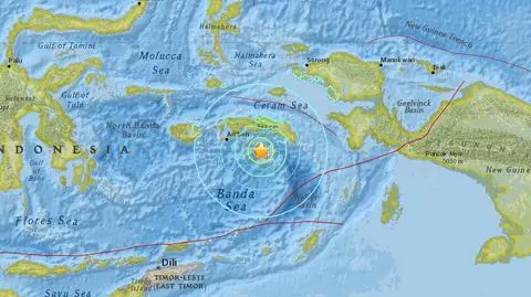Silne trzęsienie ziemi nawiedziło Indonezję