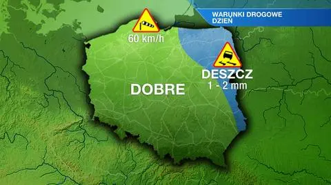 Warunki drogowe w czwartek