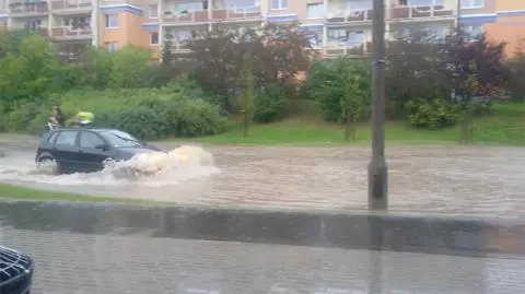 Olsztyn pływał. Skutek ulewy